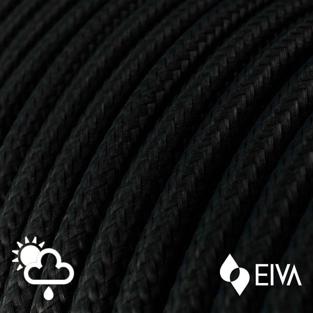 Φωτιστικό Εξωτερικού Χώρου Snake Eiva με Καπέλο Swing, με 5m καλώδιο, στεγανό ντουί IP65 και φις - Μαύρο - Creative Cables