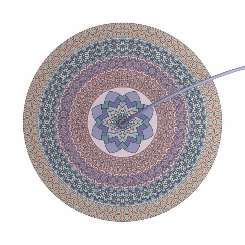 Ροζέτα Rose-One 400mm Στρογγυλή με 1 Τρύπα Σε Mandala Varanasi Σχέδιo - Creative Cables