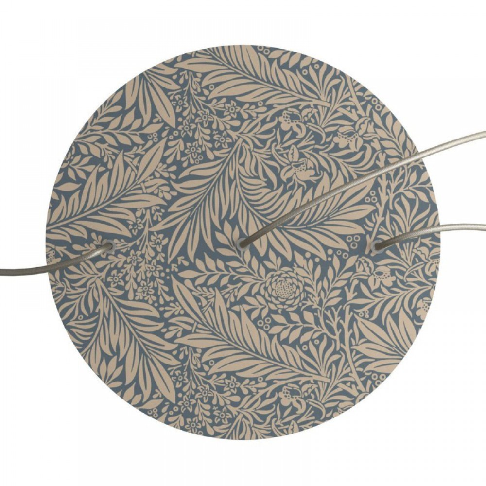 Ροζέτα Rose-One 400mm Στρογγυλή με 3 Τρύπες Σε Σειρά Damasco - Creative Cables