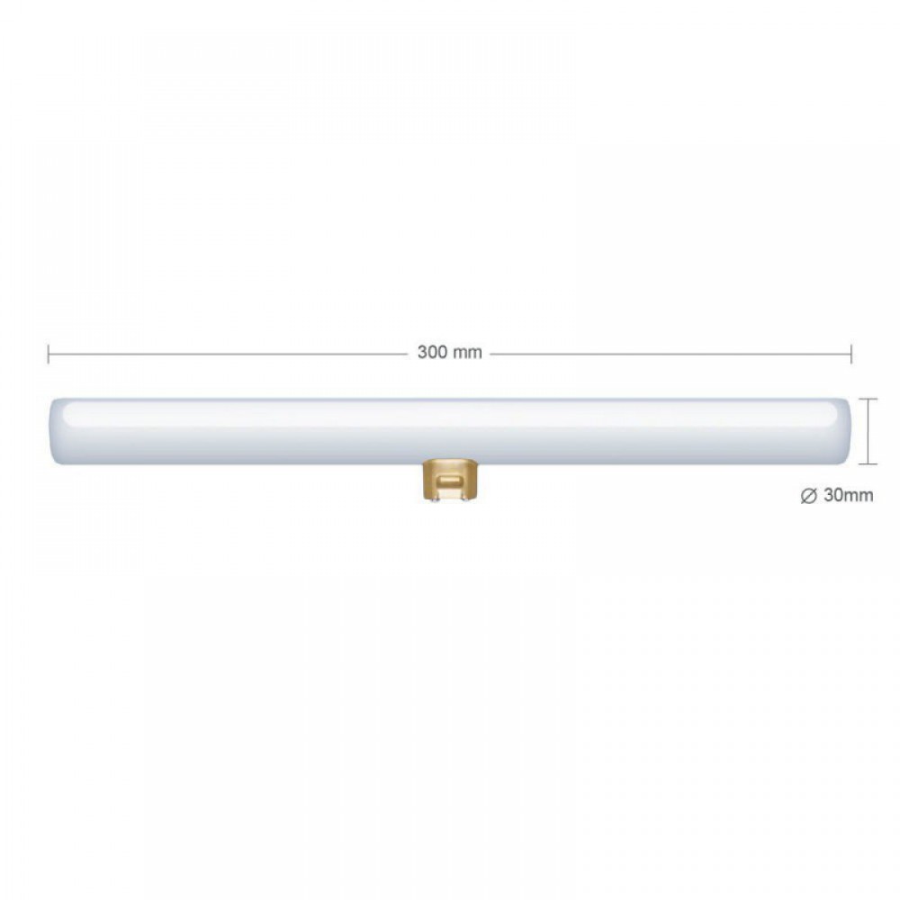 LED Λαμπτήρας Linestra S14d Οπάλ - 300mm 8W 2200K dimmable - Σειρά Syntax - Creative Cables