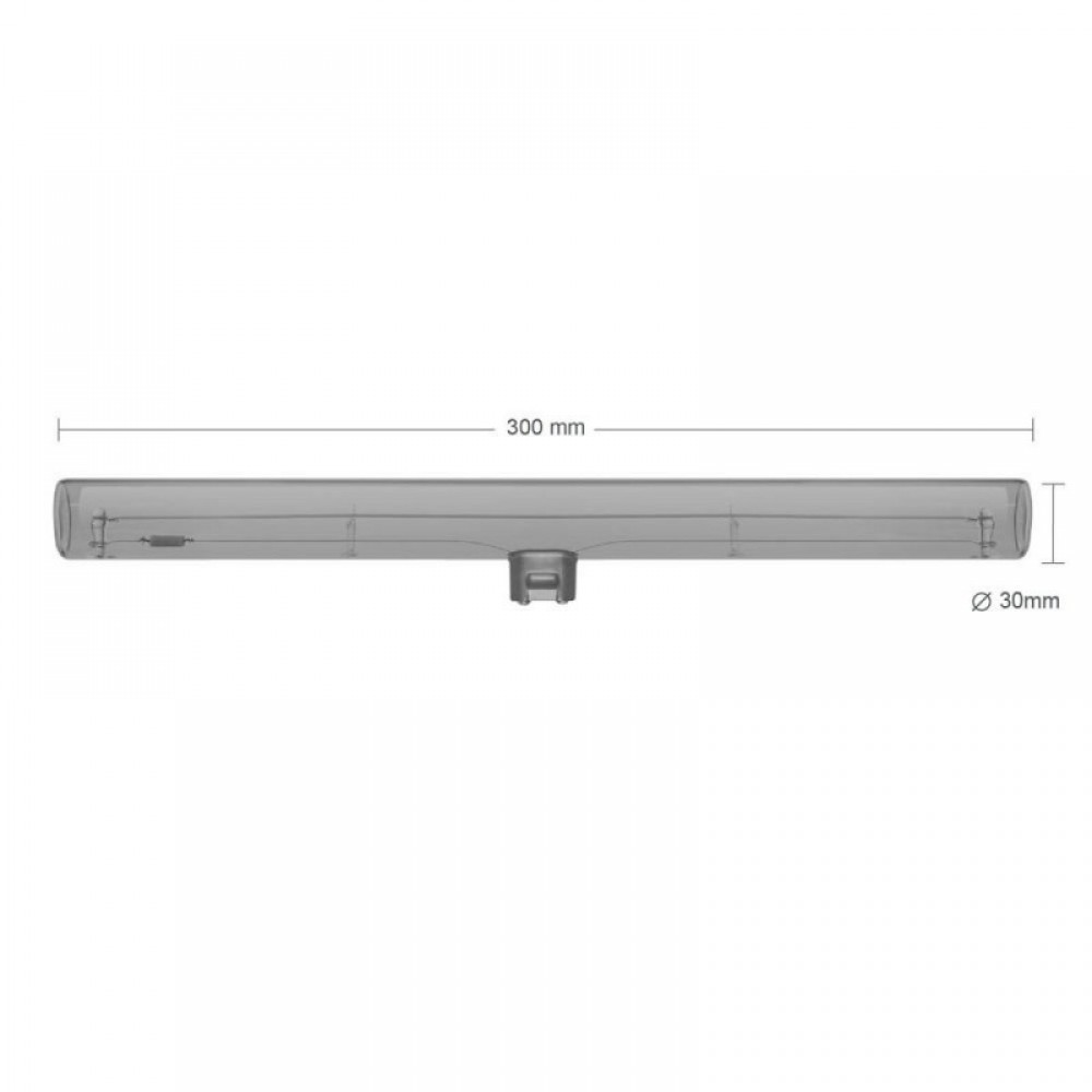 LED Λαμπτήρας Linestra S14d Φυμέ - 300mm 8W 2200K dimmable - Σειρά Syntax - Creative Cables
