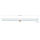 LED Λαμπτήρας Linestra S14d Οπάλ - 500mm 12W 2200K dimmable - Σειρά Syntax - Creative Cables