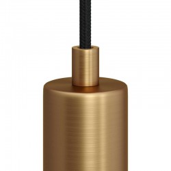 Μεταλλικό στήριγμα καλωδίου μαζί με μαστό, παξιμάδι και ροδέλα - Μπρονζέ - Creative Cables