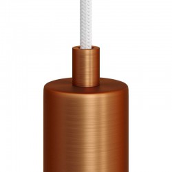 Μεταλλικό στήριγμα καλωδίου μαζί με μαστό, παξιμάδι και ροδέλα - Χάλκινο Αντικέ - Creative Cables