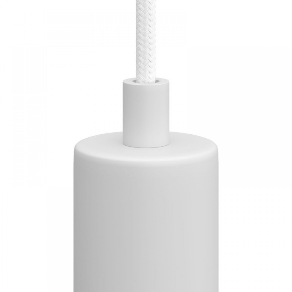 Μεταλλικό στήριγμα καλωδίου μαζί με μαστό, παξιμάδι και ροδέλα - Λευκό - Creative Cables