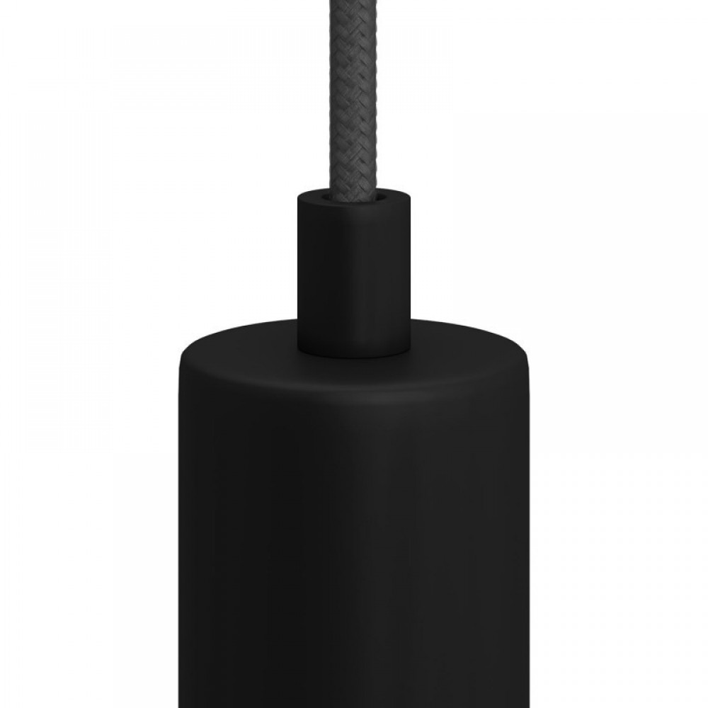 Μεταλλικό στήριγμα καλωδίου μαζί με μαστό, παξιμάδι και ροδέλα - Μαύρο - Creative Cables