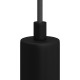 Μεταλλικό στήριγμα καλωδίου μαζί με μαστό, παξιμάδι και ροδέλα - Μαύρο - Creative Cables