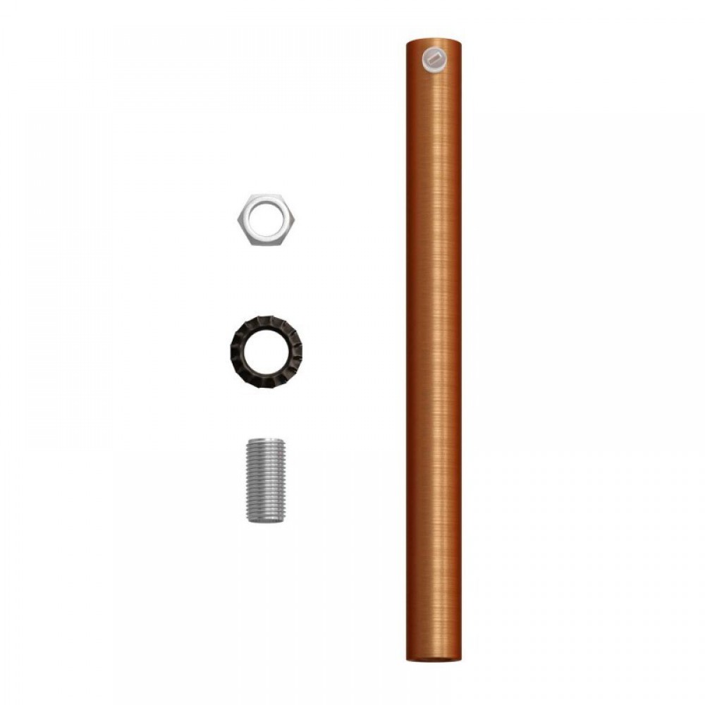 Μεταλλικό Στήριγμα Καλωδίου 15 cm Μαζί Με Μαστό, Παξιμάδι Και Ροδέλα Σε Αντικέ Χαλκινο Χρώμα Creative Cables