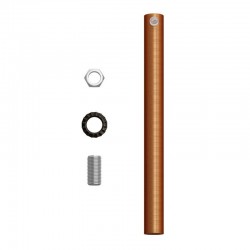 Μεταλλικό Στήριγμα Καλωδίου 15 cm Μαζί Με Μαστό, Παξιμάδι Και Ροδέλα Σε Αντικέ Χαλκινο Χρώμα Creative Cables