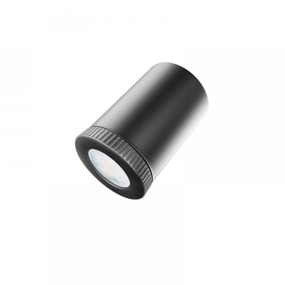 Φωτιστικό Τοίχου ή Οροφής 4φωτο Κινητό Σποτ Mini GU1d0 με εύκαμπτο σωλήνα Flex 90cm Μαύρο - Creative Cables