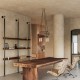 Κρεμαστό φωτιστικό 4φωτο Τριπλό Cage Tub-E14 Μπρονζέ 4xE14 - Creative Cables