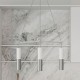 Κρεμαστό φωτιστικό 4φωτο Cage Tub-E14 Λευκό ΜΑΤ - Νίκελ ΜΑΤ 4xE14 - Creative Cables