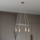 Κρεμαστό φωτιστικό 4φωτο Cage P-Light Χάλκινο 4xE14 - Creative Cables