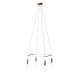 Κρεμαστό φωτιστικό 4φωτο Cage P-Light Χάλκινο 4xE14 - Creative Cables