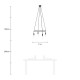 Κρεμαστό φωτιστικό 4φωτο Cage P-Light Μαύρο 4xE14 - Creative Cables