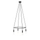 Κρεμαστό φωτιστικό 4φωτο Cage P-Light Μαύρο 4xE14 - Creative Cables