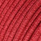 Στρογγυλό Υφασμάτινο Καλώδιο από Φυσική Τριχιά Κόκκινο RN24 - Creative Cables