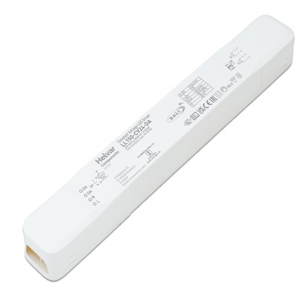 Dali dimmable LED driver Helvar 150 Watt 24V IP20 - Cubalux