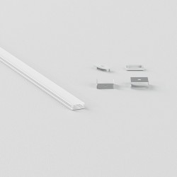 ΣΕΤ ΠΡΟΦΙΛ ΑΠΛΟ ΦΑΡΔΥ ΛΕΥΚΟ ΜΕ ΚΑΛΥΜΜΑ OPAL (2Μ) - CUBALUX