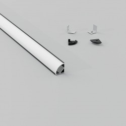 ΣΕΤ ΠΡΟΦΙΛ ΓΩΝΙΑΚΟ ΜΑΥΡΟ ΜΕ ΚΑΛΥΜΜΑ OPAL (2Μ) - CUBALUX