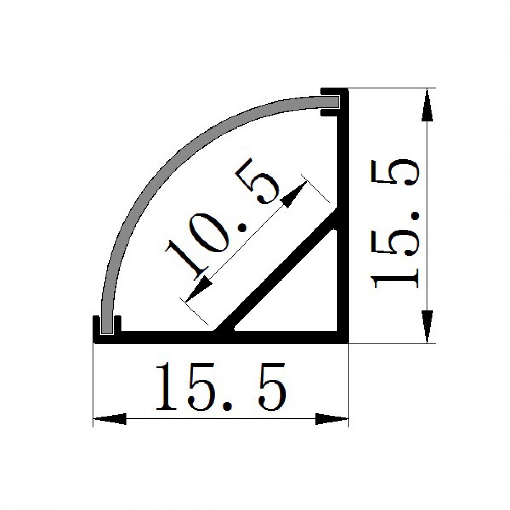 ΣΕΤ ΠΡΟΦΙΛ ΓΩΝΙΑΚΟ ΜΑΥΡΟ ΜΕ ΚΑΛΥΜΜΑ ΜΑΥΡΟ (2Μ) - CUBALUX