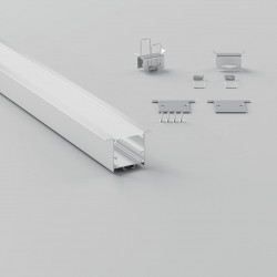 ΣΕΤ ΠΡΟΦΙΛ ΧΩΝΕΥΤΟ ΜΕΓΑΛΟ ΑΣΗΜΙ ΜΕ ΚΑΛΥΜΜΑ OPAL (2Μ) - CUBALUX