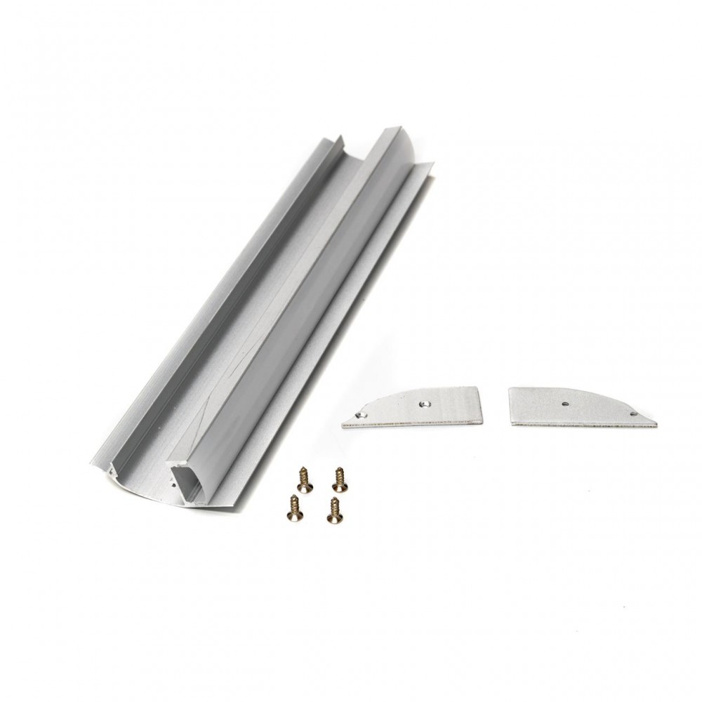 ΣΕΤ ΠΡΟΦΙΛ ΤΟΙΧΟΥ ΑΣΗΜΙ ΜΕ ΚΑΛΥΜΜΑ OPAL (2Μ) - CUBALUX