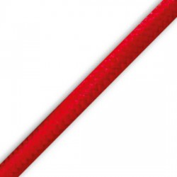 10 μέτρα Υφασμάτινο Καλώδιο PVC Στρόγγυλο 2x 0,75 H03VV-F Κόκκινο - Cubalux