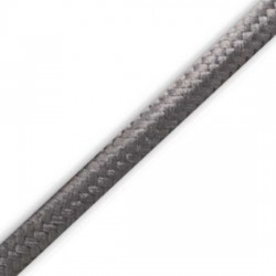 10 μέτρα Υφασμάτινο Καλώδιο PVC Στρόγγυλο 2x 0,75 H03VV-F Ποντικί - Cubalux