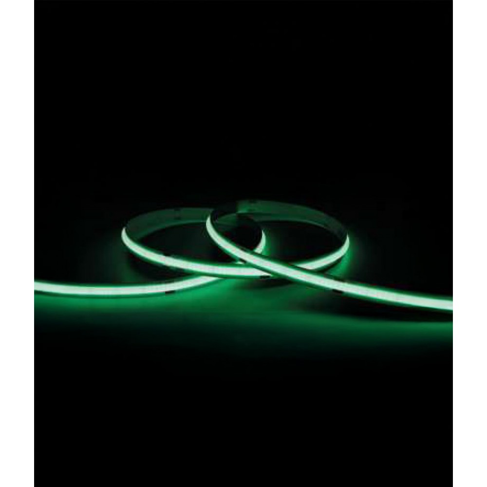 Ταινία LED TΩRA COB Χρώματα 11 Watt/m 24V IP20 480 led/m 5m (8mm) Πράσινο - 5 μέτρα - CUBALUX