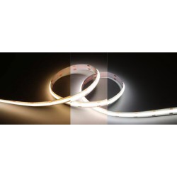 Ταινία LED TΩRA COB TW 7+7Watt/m 24V CRI90(2700-6500K) IP20 608 led/m 5m (10mm) - 5 μέτρα - CUBALUX
