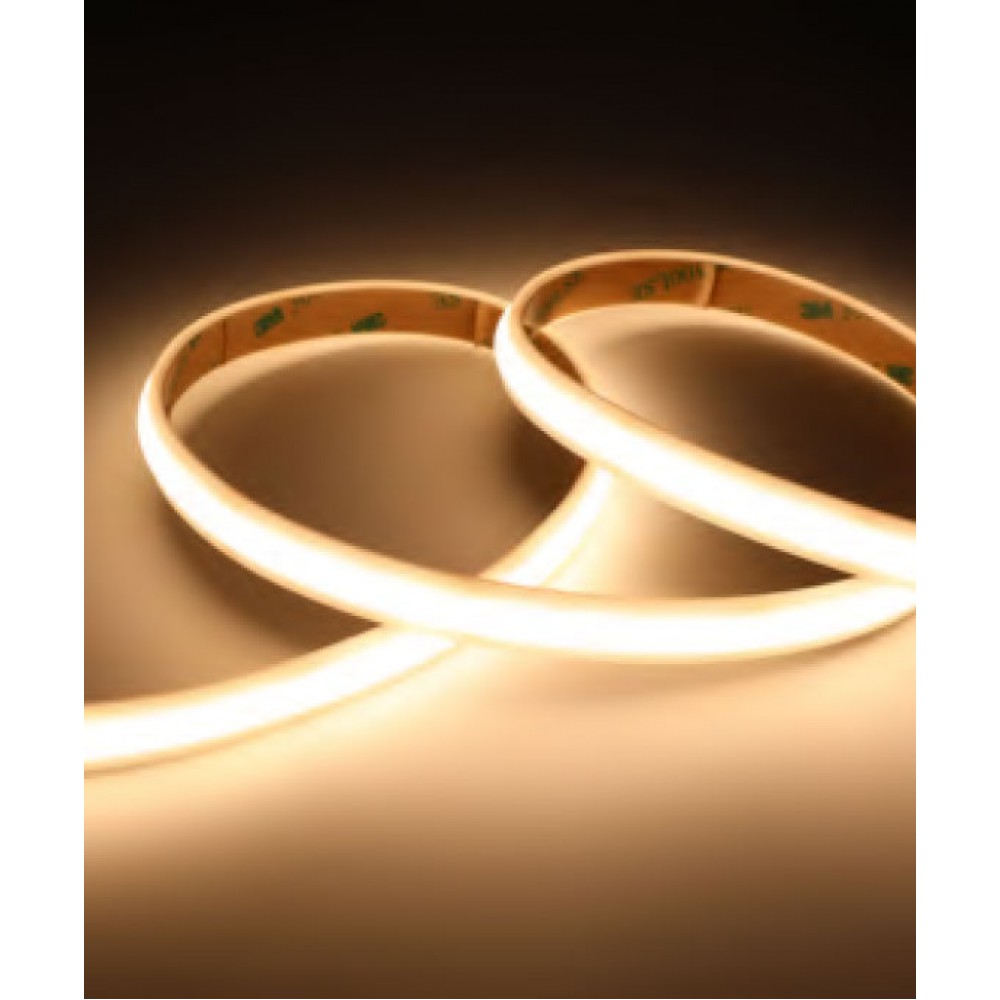 Ταινία LED TΩRA COB 3 Watt/m 24V CRI90 IP67 320 led/m 5m (10mm) 3000K - 5 μέτρα - CUBALUX