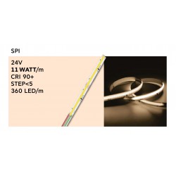 Ταινία LED TΩRA COB SPI 11 Watt/m 24V CRI90 IP20 360 led/m 5m (10mm) 4000K - 5 μέτρα - CUBALUX