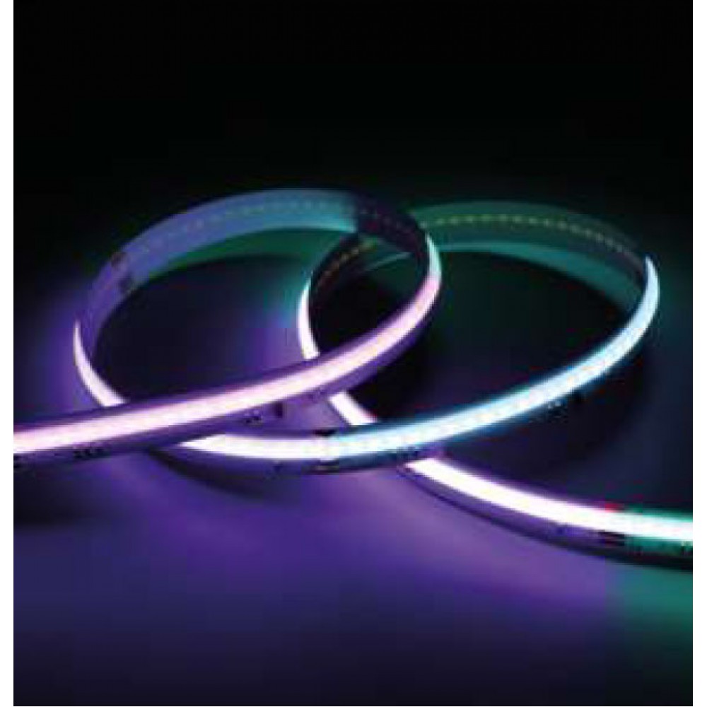Ταινία LED TΩRA COB SPI RGB 9,6 Watt/m 24V IP20 840 led/m 5m (10mm) - 5 μέτρα - CUBALUX