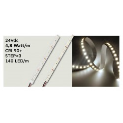 Ταινία LED Emphasis 4,8 Watt/m 24V CRI90 IP20 140 LED/m 5m (8mm) 2700K - 5 μέτρα - CUBALUX