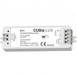 Ενισχυτής Σήματος 1 x 8A Για Μονόχρωμη Ταινία LED - Cubalux
