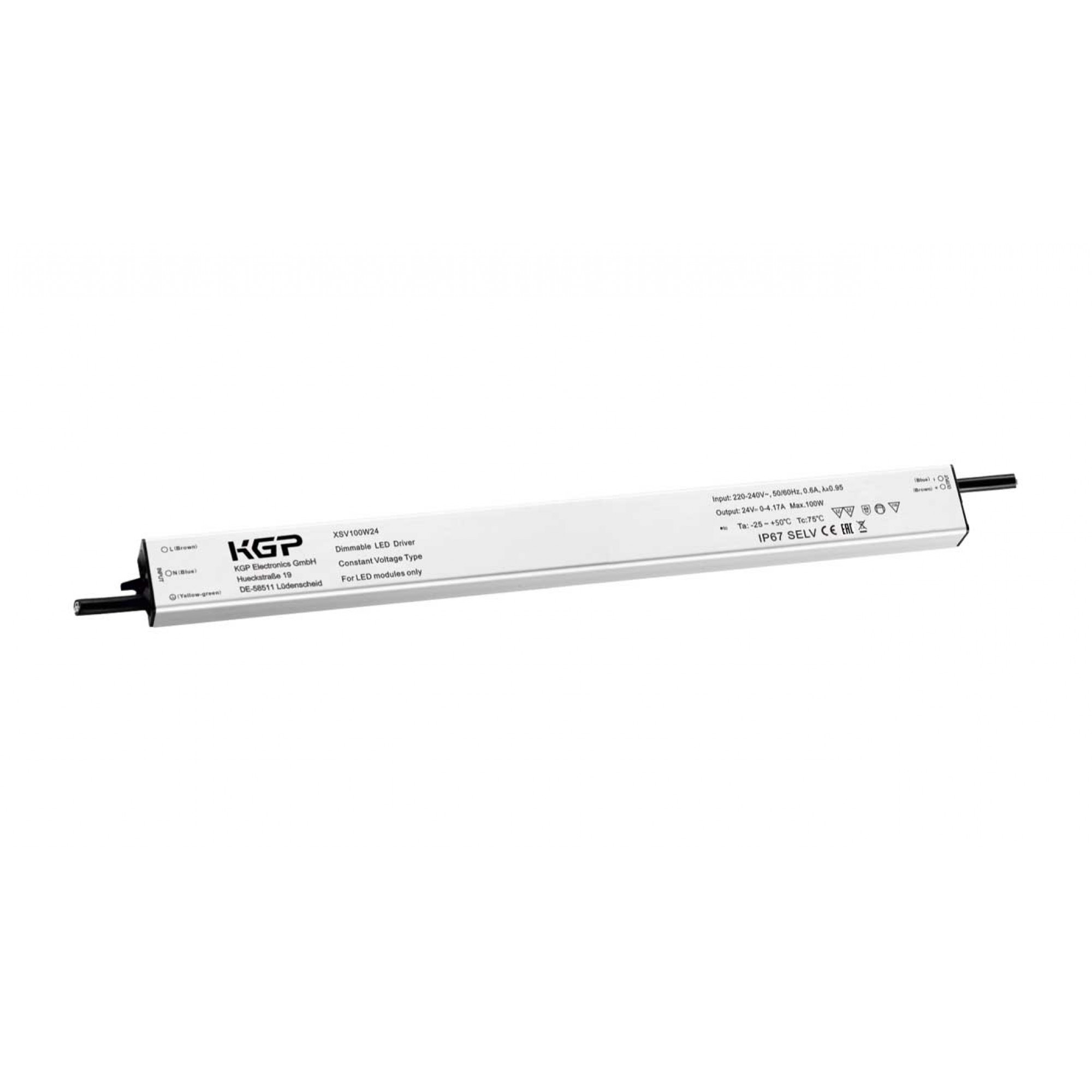 LED Driver Σταθερής Τάσης IP67 24V 100W KGP - Cubalux