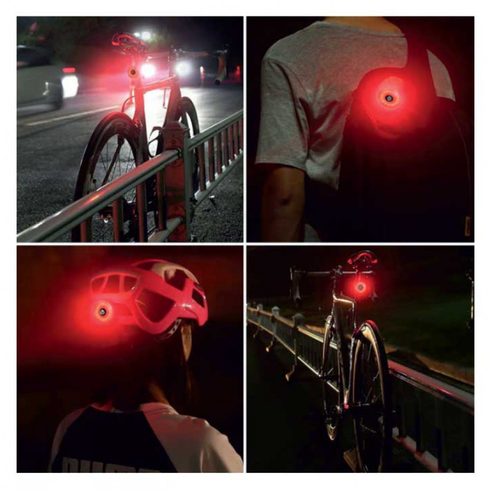 LED Πίσω Φως Ποδηλάτου Με 5 Επιλογές Φωτισμού, Επαναφορτιζόμενο, IP65 - Cubalux