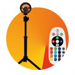 SUNSET & RGB Λάμπα Με Χειριστήριο 5V - Cubalux