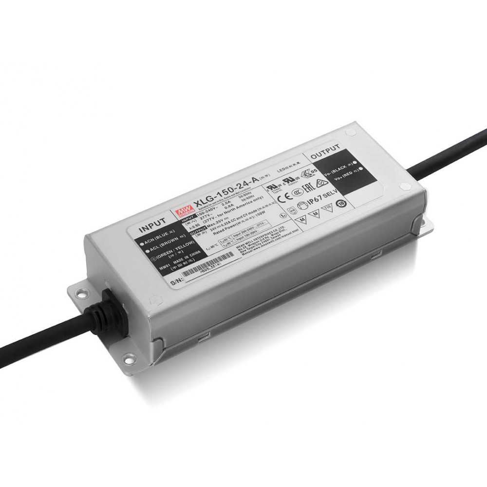 MEAN WELL XLG SERIES ― Σταθερής Τάσης 150 Watt 12 Vdc IP67
