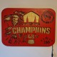 Custom LED Laser Cut Φωτιστικό τοίχου “48 CHAMPIONS” του ΘΡΥΛΟΥ - Χειροποίητο Φωτιστικό Από Ξύλο 60x3x40 cm
