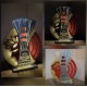 Custom LED Ημερολόγιο – φωτιστικό με το Ευρωπαϊκό Κύπελλο του Θρύλου! - Χειροποίητο Φωτιστικό Από Ξύλο 25×25×8 cm