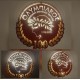 Custom LED Φωτιστικό τοίχου 100 Χρόνια Ολυμπιακός - Χειροποίητο Φωτιστικό Από Ξύλο 50×50×5cm