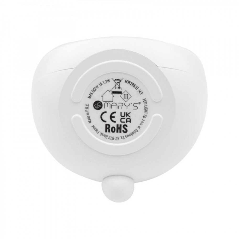 Φωτιζόμενο Ηλεκτρονικό Ξυπνητήρι Κουνελάκι Λευκό