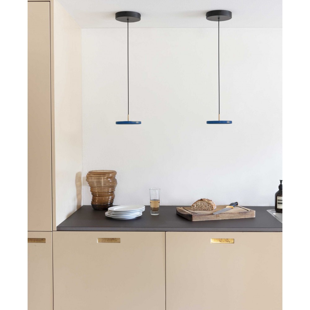 Κρεμαστό Φωτιστικό LED Asteria Micro Petrol Blue 12W Φ15cm Dimmable by UMAGE