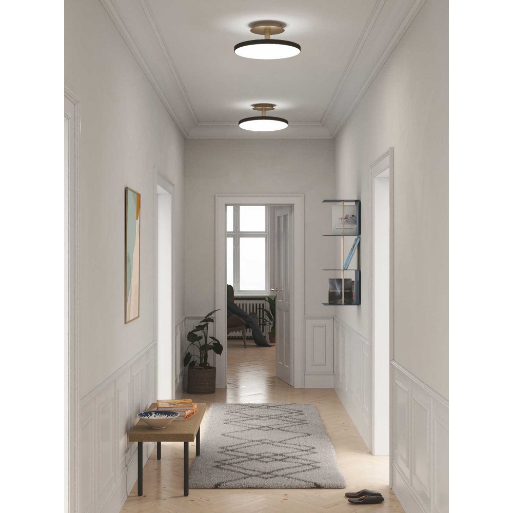 Φωτιστικό Οροφής LED Asteria Up Medium Black 17W Φ43cm Dimmable by UMAGE