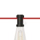 Ντουί Θερμοπλαστικό Ε27 Μαύρο για Γιρλάντα Creative Cables Italy