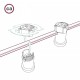 Ντουί Θερμοπλαστικό Ε27 Μαύρο για Γιρλάντα Creative Cables Italy