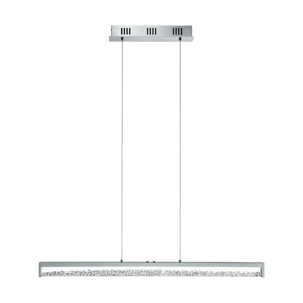 LED Κρεμαστό Φωτιστικό Αλουμινίου Με Κρύσταλλα 100cm 32W 2500lm DIMMABLE CARDITO 1 Eglo