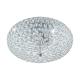 Φωτιστικό Οροφής Πλαφονιέρα Δίφωτη Με Κρύσταλλα Ø35cm 2 x E27 60W CLEMENTE Eglo